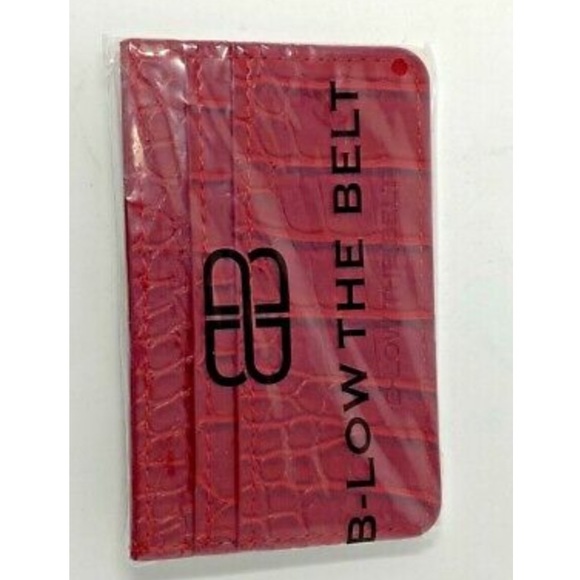 🆕B-low The Belt Red Vegan Croc Card Case - Picture 9 of 9